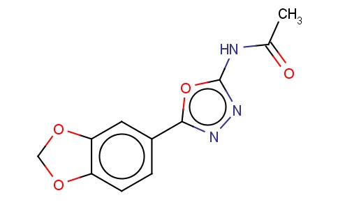 ACETAMIDE, N-(5-(1,3-BENZODIOXOL-5-YL)-1,3,4-OXADIAZOL-2-YL)-